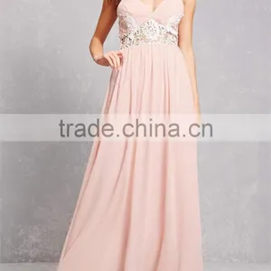 China Clothing OEM Women Fashion Dresses Women Lace Panel Gown thumbnail-4