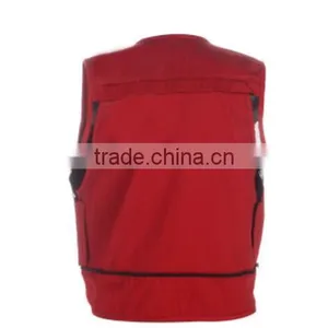 High Quality Breathable Custom Multi Pocket Fishing Vest Wholesale From China thumbnail-2