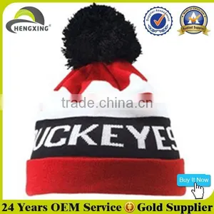 Bulk Cheap Wholesale Custom Winter Hat With Top Ball thumbnail-6