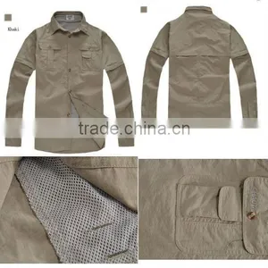 Men Casual Military Outdoor Tactical Sports Quick Dry Fishing Shirts thumbnail-1