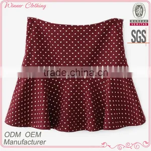 Ladies' Fashion Polyester Print Ruffle Bottom High Quality Direct Manufacturer Hawaii Party Skirt thumbnail-1
