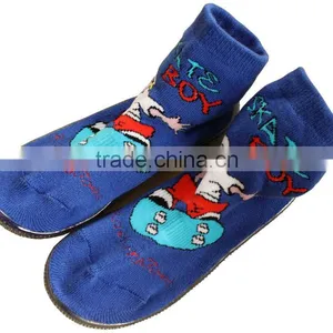 Non Slip Kids Socks With Rubber Sole thumbnail-1