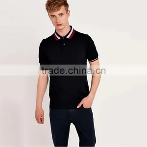 Men's Slim Fit Colorful Collar Fashion Polo Shirt,polo Shirt Different Colors thumbnail-1