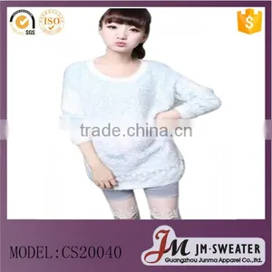 2016 Knitting Lady Beautiful Light Blue Christmas Sweaters Uglysweaters Design for Women thumbnail-1
