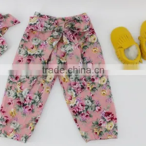 Hot Sale Kids Clothing Baby Sew Sassy Ruffle Pant Wholesale Baby Girls Icing Pants Children Harem Polka Dot Legging thumbnail-3