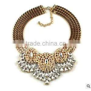 F20001N European Style Charm Necklace Water Drop Pattern Flower Necklace thumbnail-3