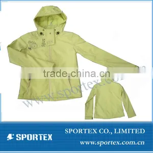 Newest Design Yellow Sport Softshell Jacket for Lady thumbnail-1