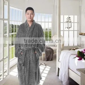Good Quality Couples Mens Microfiber Bathrobe thumbnail-1