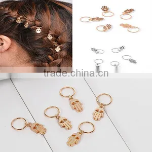 Cheap Wholesale Round Gold Plated Zinc Based Alloy Hair Accessories Findings thumbnail-1
