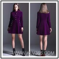 Ladies Fashion Winter Coat Dress Wholesale thumbnail-1
