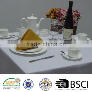 100%MJS Spun Polyester Tablecloth Spun Polyester Restaurant Table Linens and 100% Spun Polyester Napkins thumbnail-3