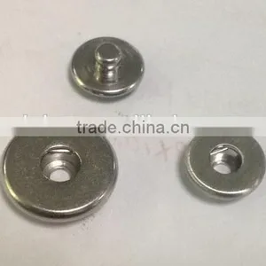 Stainless Steel DIY Jewelry Accessories Unique Steel Snap Button Jewelry Trendy Bracelet Chunks Accessories Press Button Base thumbnail-1