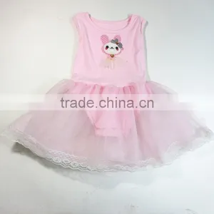 Kids Dress for Girl Tutus Pink Baby Dress Ballet Skirt Flower Girl Dress thumbnail-1