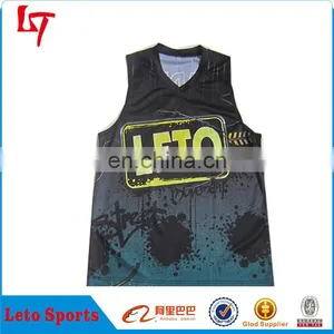 Fashion Style 100%polyester Fabric Basketball Jersey Sublimation Printing/custom Basketball Shirt thumbnail-1