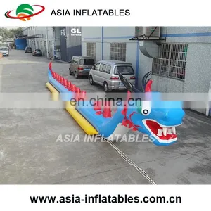 Super Long 0.9mm PVC Inflatable Dragon Boat Inflatable Banana Boat for 10 People thumbnail-2