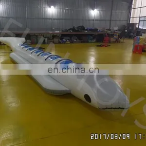 8 Person Ride Floating Dolphin Inflatable Water Ski Banana Towable Boat thumbnail-3