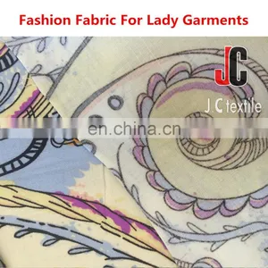 New Bright-coloured Design 100% Rayon Cloth Material Fabric Silk Soft Poplin Stamp Fabric thumbnail-5