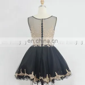 New Arrival Applique Beaded Gray Tulle Short Puffy Party Dresses SD365 thumbnail-6