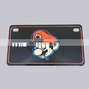 Professional Metal Sign Factory Two Holes Type And Printed Style Custom Decorative Embossed Licence Tin Sign thumbnail-1