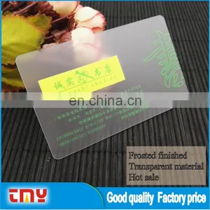Good Quality Transparent Material Pvc Business Card thumbnail-5