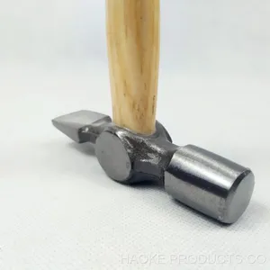 #45 Forged Carbon Steel Hand Tools Wooden Handle Engineer's Cross Pein Hammer thumbnail-5