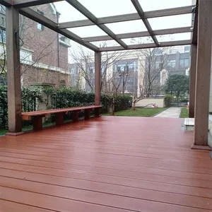 High Quality Light Grey WPC Hollow Decking thumbnail-1