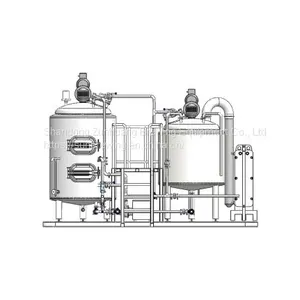 200l 300l Brewery Brewing Equipment Stainless Steel 3bbl Automatic Beer Brewing System thumbnail-5