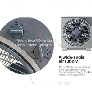 New Design Green Power Portable Solar Powered Fans for Camping thumbnail-2