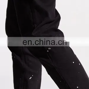 DiZNEW PAINT CUSTOM LOGO BLACK BULK MENS JEANS FOR MEN thumbnail-7