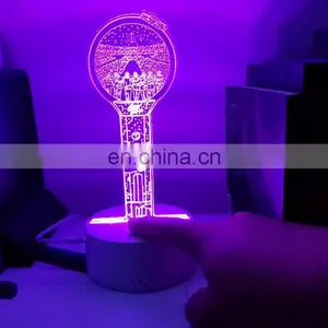 Pattern 7 Colorful Change Energy Saving USB Led Night Lamp Kids Room Decoration 3d Led Night Lamp thumbnail-1