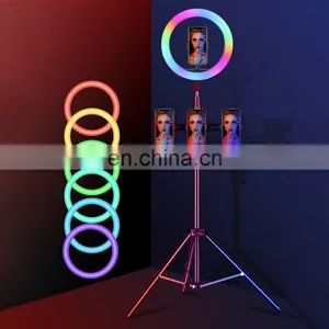 Cross-border Dedicated for RGB Live Lights Multi-standard Ring Fill Light Beauty Fill Light Colorful Lights thumbnail-1