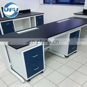 SEFA Approved Chemical Full Steel Lab Wall Bench With Cabinet thumbnail-1