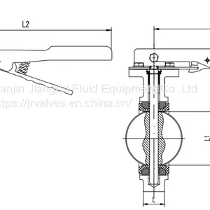 Lug Type PTFE Lined Wafer Manual Butterfly Valve thumbnail-5