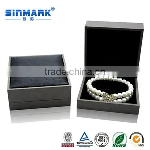 Gray Color Custom Logo Printed Jewelry Box for Ring Pendant Bracelet thumbnail-4