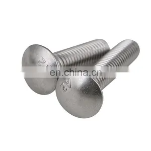 Round Head Bolts M16x45 ISO 8677 or DIN 603, Carriage Bolt, Round Head Square Neck Bolt thumbnail-2