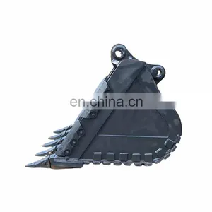 Heavy Duty Machinery Mini Excavator Rock Skeleton Grapple Crusher Small Truck Loader Tractor Bucket With Bucket Tooth thumbnail-1