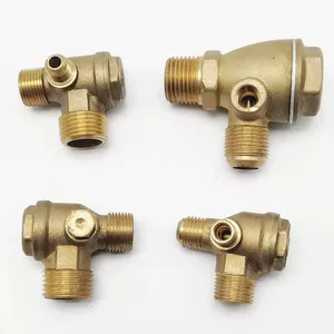Brass Check Valve for Air Compressor - External Thread Safety Valve thumbnail-2