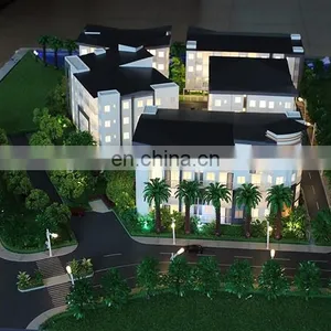 3d Physical Model Architecture With Model Trees , Cars and Furniture thumbnail-5