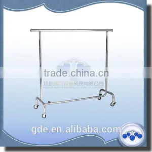 Metal Chrome Adjustable Commercial Garment Rack thumbnail-1