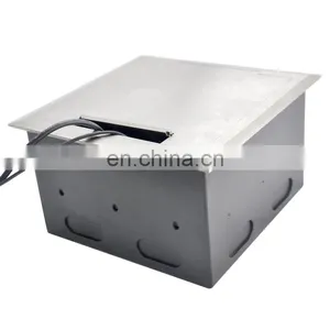 Stainless Steel Vga Audio Rj45 Data Universal Media Power Floor Box thumbnail-2