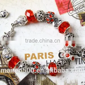 European Bead Bracelet, Alloy Bead Charm Fashion Bracelet thumbnail-2