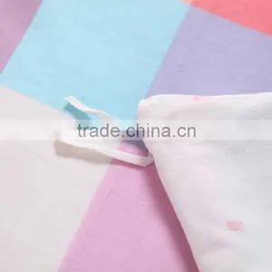 China Manufacturer Plaid Pattern Colorful Print Your Own Duvet Cover Vintage Pillowcase Single Bed Comforter Set thumbnail-6