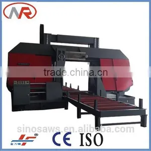 GZ42100 China Double Column Hydraulic Horizontal Band Saw Machine Wood Splitter thumbnail-2