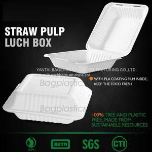 SUGARCANE,BAGASSE PLA DINNERWARE BIO ECO TABLEWARE CUP PLATE BOWL CONTAINER DISH TRAY CUTLERY PULP thumbnail-1