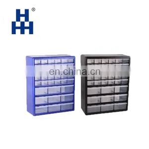 Manufacturers Simple Hard Injection Molded Plastic Tool Case With 18 Storage Drawers thumbnail-5