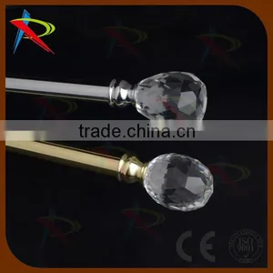 Adjustable Modern 19mm Metal Meeting Room Window Curtain Pole Finial thumbnail-2