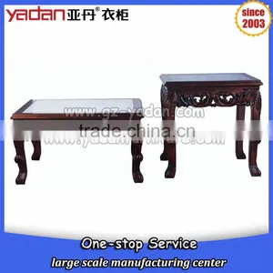 Square Wood Tea Table Furniture, Unique Coffee Tables Set Made in China thumbnail-2