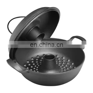Cast Iron Cookware Roast Chicken Baking Pan Dutch Oven thumbnail-5
