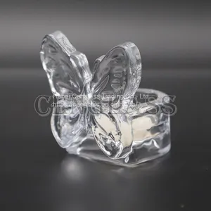 Butterfly Design Glass Tealight Candle Holder Wholesale Glass Candle Holders Manufacturers thumbnail-3