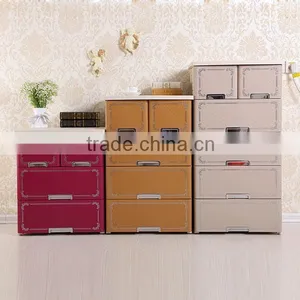 Houseware Colorfur Simple Design 4-Layer Plastic Drawers thumbnail-4
